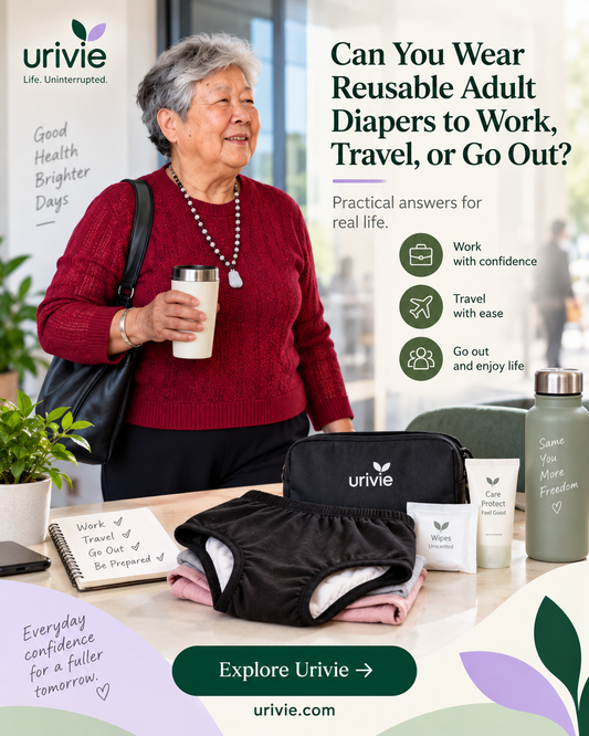 Can You Wear Reusable Adult Diapers to Work, Travel, or Go Out?