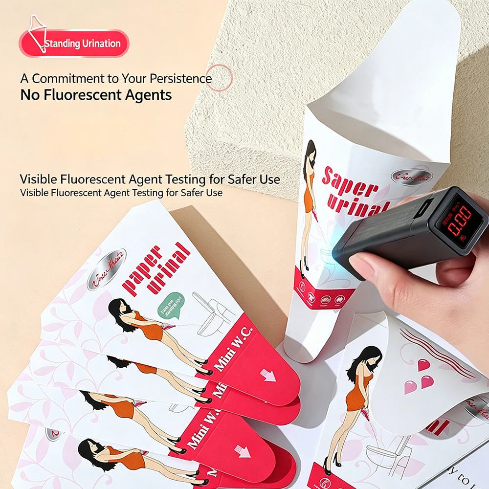 Urivie™ 12 Pack Portable Female  stand-up urination device