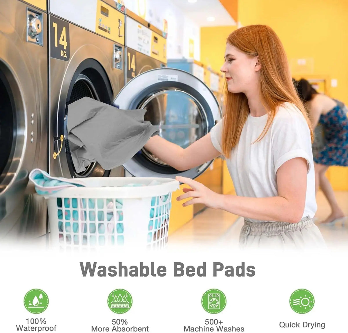 Urivie™ Waterproof Reusable Incontinence Bed Pad