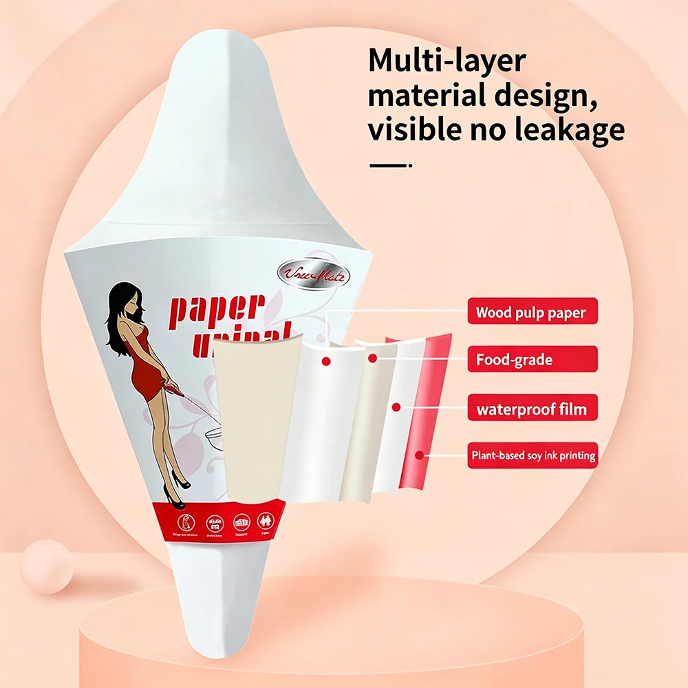 Urivie™ 12 Pack Portable Female  stand-up urination device