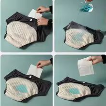 Incontinence underwear absorbent layers
